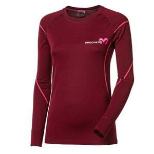 PROGRESS MW NDRZ womens merino long sleeve T-shirt M švestkový melír