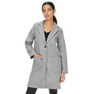 Jacqueline de Yong Dámský kabát JDYHARMONY 15247078 Light Grey Melange XL