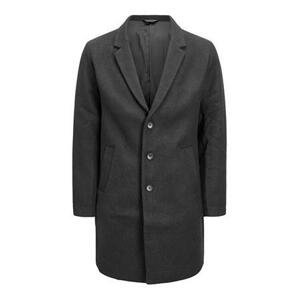 Jack&Jones Pánský kabát JJEMOULDER 12171374 Dark Grey S