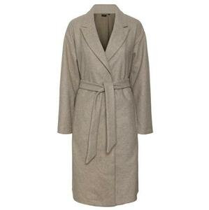 Vero Moda Dámský kabát VMFORTUNE Regular Fit 10248226 Silver Mink Melange XL