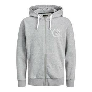 Jack&Jones Pánská mikina JSTAMP Regular Fit 12211515 Light Grey Melange S