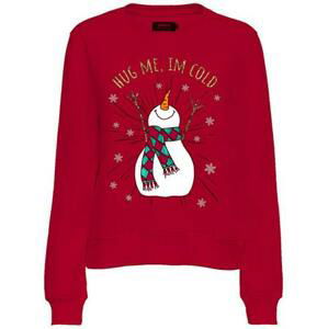 ONLY Dámský svetr DA Regular Fit 15270956 Urban Red SNOWMAN XL