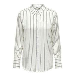 Jacqueline de Yong Dámská košile Oversize Fit JDYFIFI 15281926 Creme W. BLACK STRIPES XL