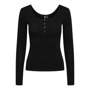 Pieces Dámské triko PCKITTE Slim Fit 17101437 Black S