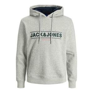 Jack&Jones Pánská mikina JORFRIDAY Standard Fit 12220537 Light Grey Melange JJ L