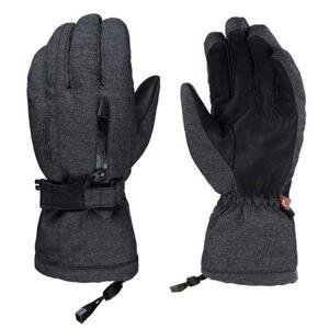 Eska Lyžařské rukavice Warm X Finger Reloaded black melange 8,5, Černá