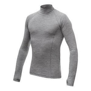 SENSOR MERINO BOLD pánské triko dl.rukáv roll neck cool gray Velikost: S