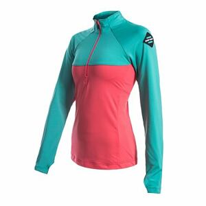 SENSOR COOLMAX THERMO dámská mikina zip korál/sea green Velikost: XL