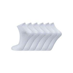 Endurance Unisex ponožky Ibi Quarter Socks 6-Pack, Bílá, 39 - 42