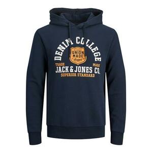 Jack&Jones PLUS Pánská mikina JJEOXFORD 12211754 Sky Captain Regular Fit 5XL