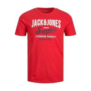 Jack&Jones Pánské triko JJELOGO Regular Fit 12220500 True Red S