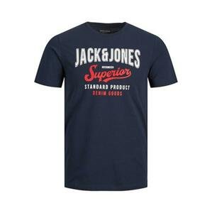 Jack&Jones Pánské triko JJELOGO Regular Fit 12220500 Navy Blazer M