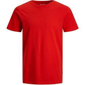 Jack&Jones Pánské triko JJEORGANIC Slim Fit 12156101 True Red XL
