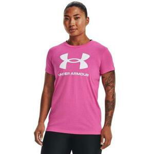 Under Armour Dámské triko Live Sportstyle Graphic SSC pink edge XXL