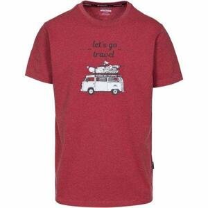 Trespass Pánské tričko Motorway, red, marl, L