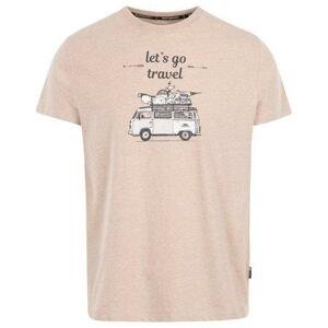 Trespass Pánské tričko Motorway, oatmeal, marl, XL