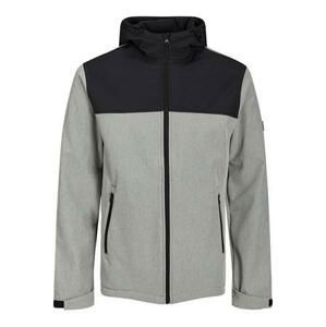 Jack&Jones Pánská softshell bunda JJEMARVIN 12212363 Light Grey Melange M