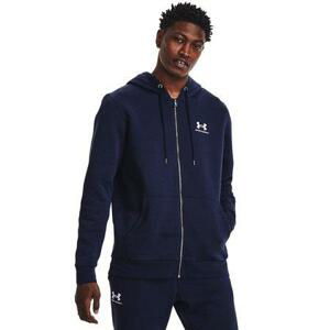 Under Armour Pánská mikina Essential Fleece FZ Hood midnight navy XXL, Tmavě, modrá