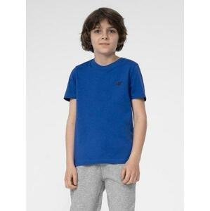 4F Chlapecké bavlněné tričko, cobalt, 140