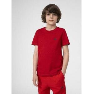 4F Chlapecké bavlněné tričko, Červená, 146