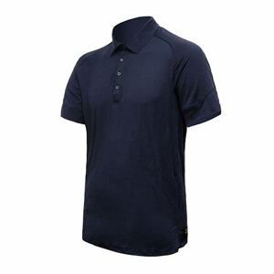 SENSOR MERINO ACTIVE polo pánské triko kr.rukáv deep blue Velikost: L