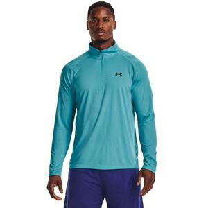 Under Armour Pánské triko Tech 2.0 1/2 Zip, Modrá / bílá, XXL