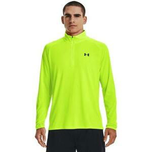 Under Armour Pánské triko Tech 2.0 1/2 Zip lime surge M