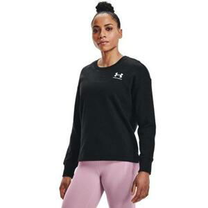 Under Armour Dámská mikina Rival Fleece Oversize Crew black S, Černá