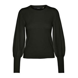 Vero Moda Dámský svetr VMHOLLYKARISPUFF 10277805 Black L