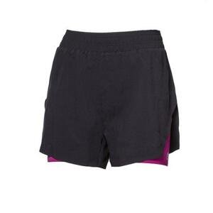 Progress kalhoty krátké dámské CARRERA SHORTS 2v1 černé / višňové M, černá/višňová