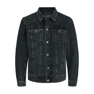 Jack&Jones Pánská džínová bunda JJIJEAN 12223613 Black Denim L