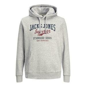 Jack&Jones Pánská mikina JJELOGO Regular Fit 12210824 Light Grey Melange S