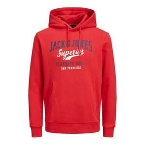 Jack&Jones Pánská mikina JJELOGO Regular Fit 12210824 True Red XXL