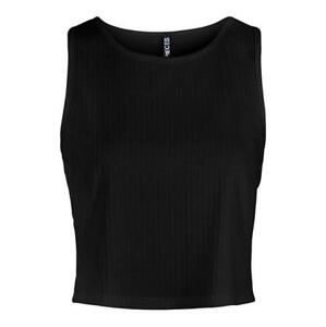 Pieces Dámský top PCKYLIE Regular Fit 17126617 Black M