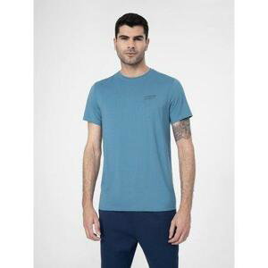 4F Pánské bavlněné tričko blue XXL, Modrá