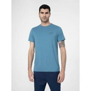 4F Pánské bavlněné tričko blue M, Modrá