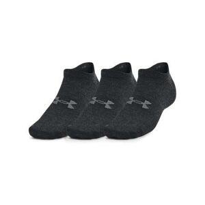 Under Armour Unisex sportovní ponožky Essential No Show 3pk black L, Černá
