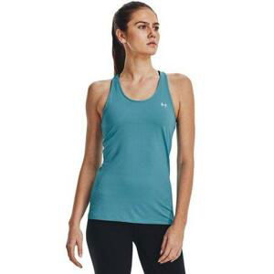 Under Armour Dámské tílko HG Armour Racer Tank glacier blue XL, Modrá / bílá