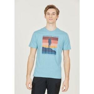Whistler Pánské bavlněné tričko Vesper M O-neck T-shirt - velikost M adriatic blue L