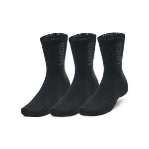 Under Armour Unisex sportovní ponožky 3-Maker 3pk Mid-Crew, Černá, 43 - 45