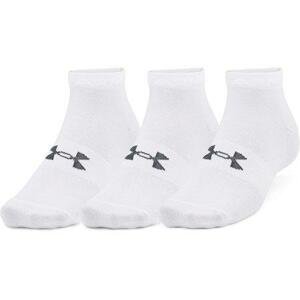 Under Armour Unisex ponožky Essential Low Cut 3pk white XL, Bílá, 46 - 48