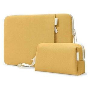 Tomtoc puzdro Lady Sleeve with Pouch pre Macbook Pro 14" 2021 - Cheese Yellow
