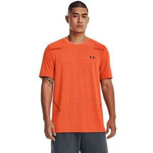 Under Armour Pánské funkční tričko Seamless Grid SS orange blast L