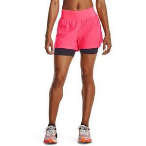 Under Armour Dámské běžecké kraťasy Run Elite 2in1 Short, pink, shock, S