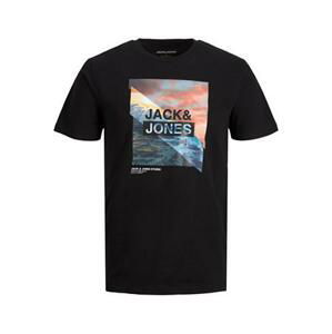 Jack&Jones Pánské triko JJTRESOR Regular Fit 12222044 Black XL