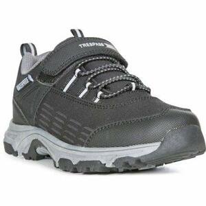 Trespass Dětská outdoorová obuv Harrelson Low Cut - velikost bot 28 black 34, Černá