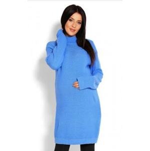 Be MaaMaa Těhotenský svetr, tunika - modrá M/L