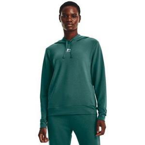 Under Armour Dámská mikina Rival Terry Hoodie, coastal, teal, XXL