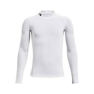 Under Armour Chlapecké funkční tričko HG Armour Mock LS white YS, Bílá, 127, –, 137