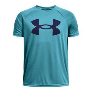 Under Armour Chlapecké triko Tech Big Logo SS, Modrá / bílá, 137, –, 150